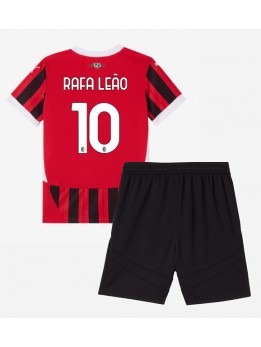 AC Milan Rafael Leao #10 Replika Hemmakläder Barn 2024-25 Kortärmad (+ byxor)